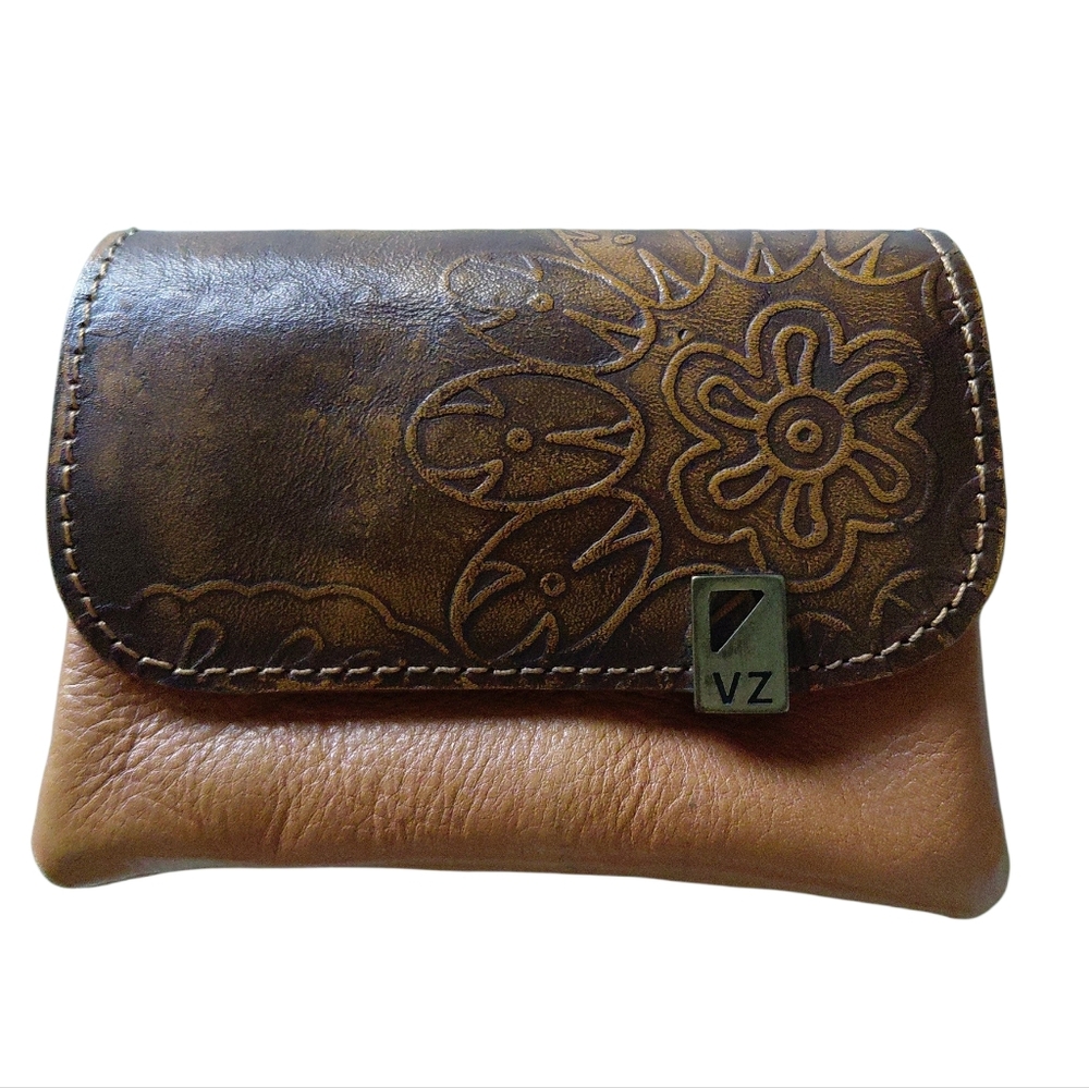 Velez 2 Toned Brown Genuine Leather Wallet Small Rectangular